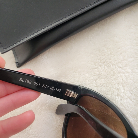 Saint Laurent Cat Eye Black Sunglasses - Picture 3 of 9